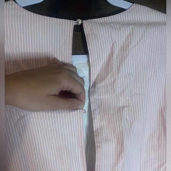 Zara Blogger Favorite Striped Skort Romper Mini Dress with Long Bell Sleeves - Picture 14 of 16